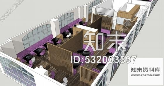 施工图湖北雅致现代高档火锅店室内装修CAD施工图含草图大师概念图施工图下载【ID:532003597】