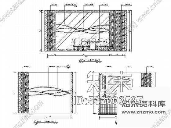 施工图湖北雅致现代高档火锅店室内装修CAD施工图含草图大师概念图施工图下载【ID:532003597】