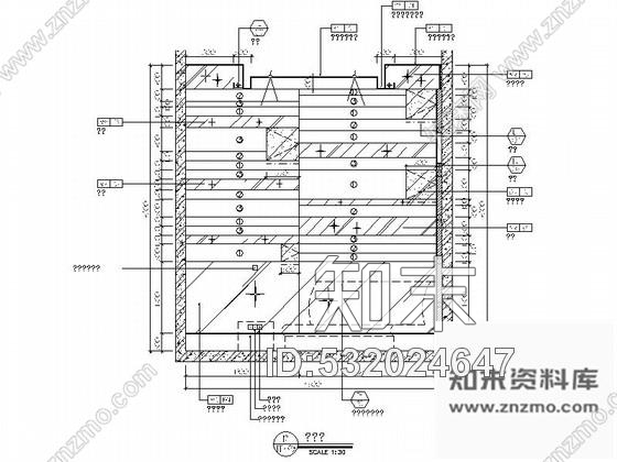 施工图广东五星级酒店简约现代KTV包间装修施工图cad施工图下载【ID:532024647】