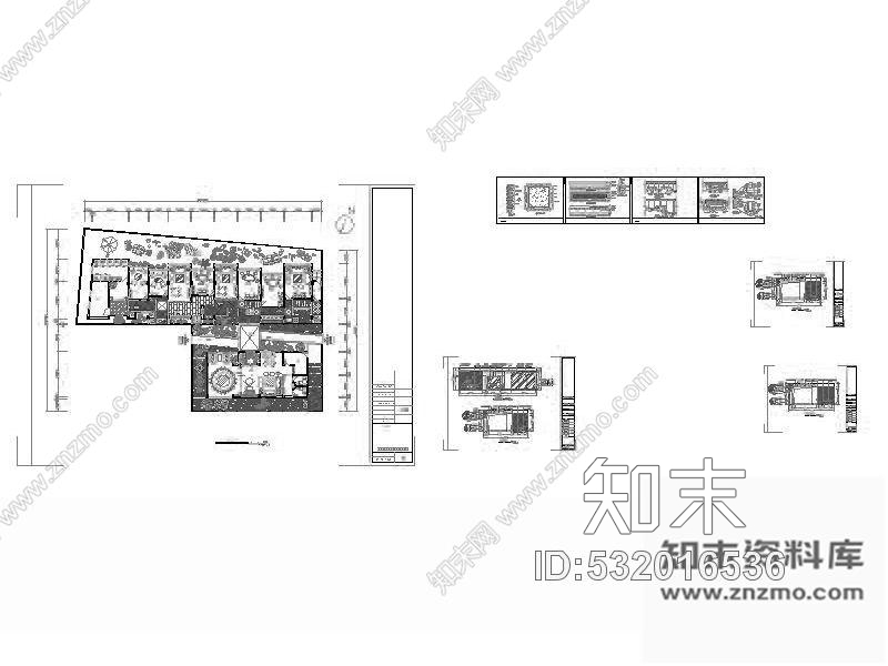 施工图广东中式风格茶楼装修图(含效果)cad施工图下载【ID:532016536】