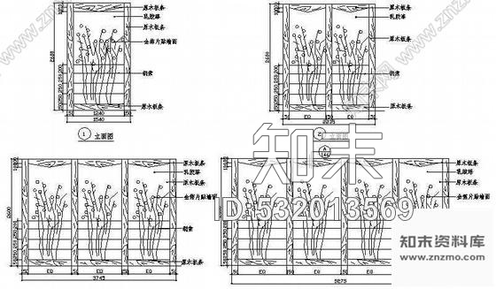 餐厅小包厢装修图二cad施工图下载【ID:532013569】