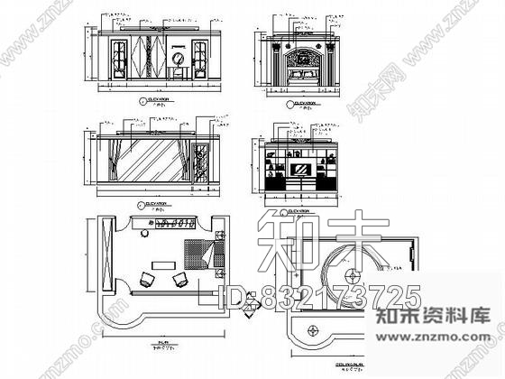 图块/节点卧室全套施工图CAD图块下载cad施工图下载【ID:832173725】