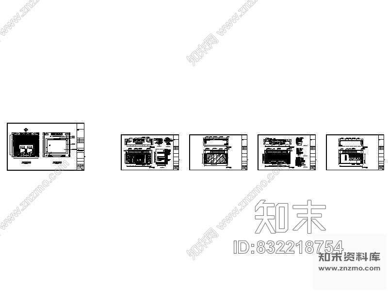 图块/节点豪华套间别墅卧室立面图cad施工图下载【ID:832218754】