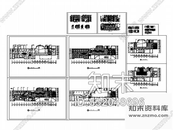 施工图酒店大堂室内装饰装修图cad施工图下载【ID:532048696】