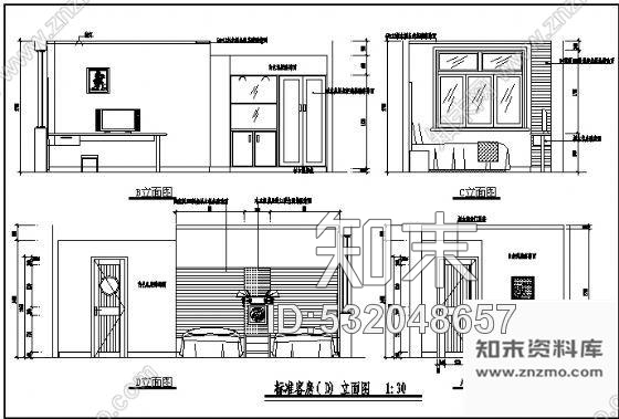 施工图某宾馆室内改造工程竣工图cad施工图下载【ID:532048657】