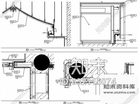 施工图现代中式会所接待厅室内装修图cad施工图下载【ID:632115074】