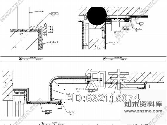 施工图现代中式会所接待厅室内装修图cad施工图下载【ID:632115074】