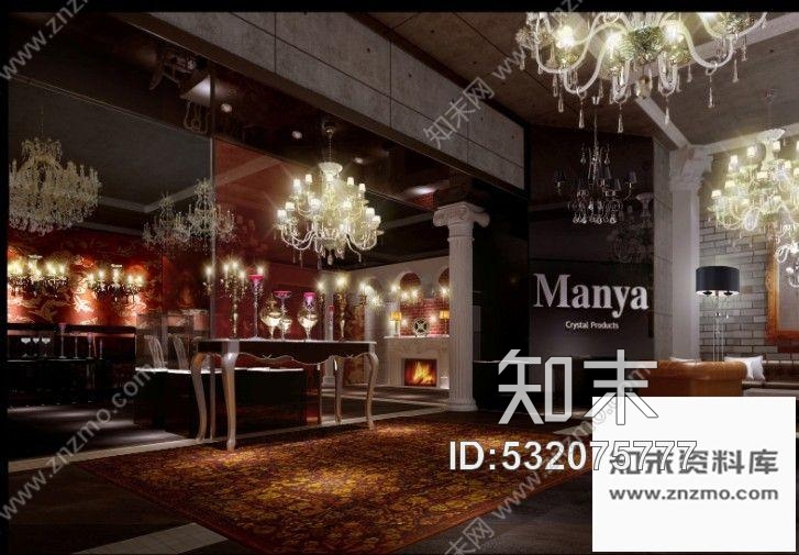 施工图上海水晶灯店面(含实景)cad施工图下载【ID:532075777】