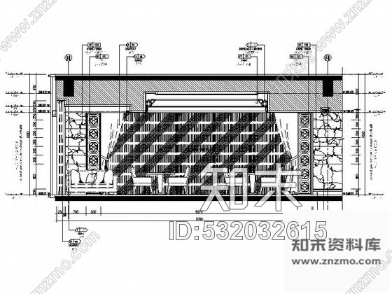 施工图昆明别致豪华五星级酒店行政酒廊装修施工图施工图下载【ID:532032615】