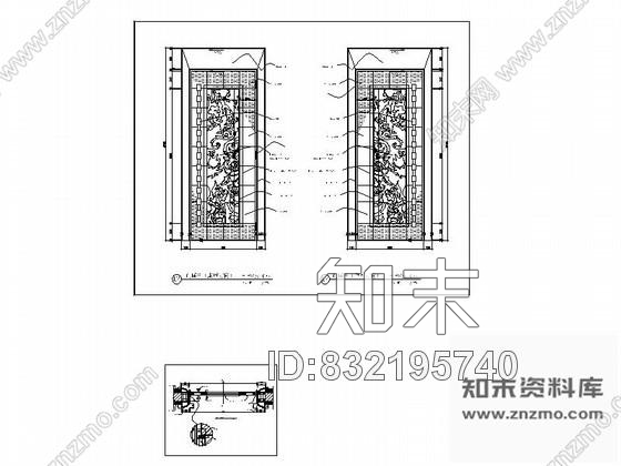 图块/节点娱乐会所包厢门详图cad施工图下载【ID:832195740】