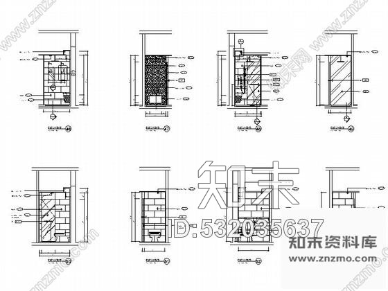 施工图浙江度假酒店客房室内装修CAD施工图含效果施工图下载【ID:532035637】