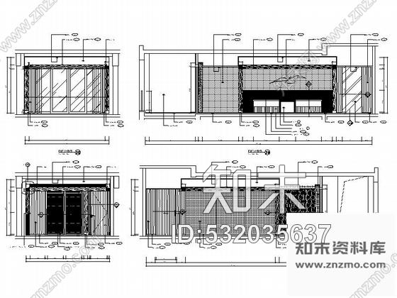 施工图浙江度假酒店客房室内装修CAD施工图含效果施工图下载【ID:532035637】