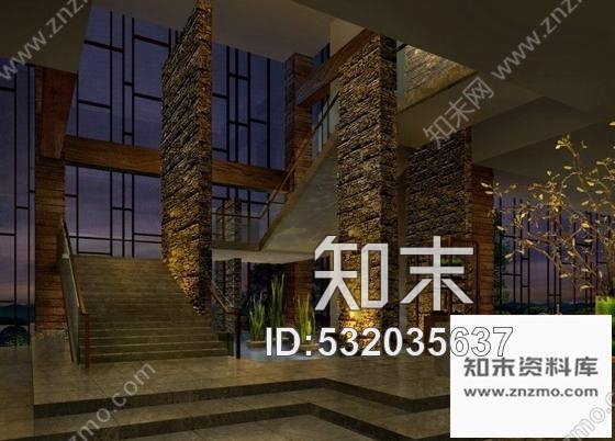 施工图浙江度假酒店客房室内装修CAD施工图含效果施工图下载【ID:532035637】