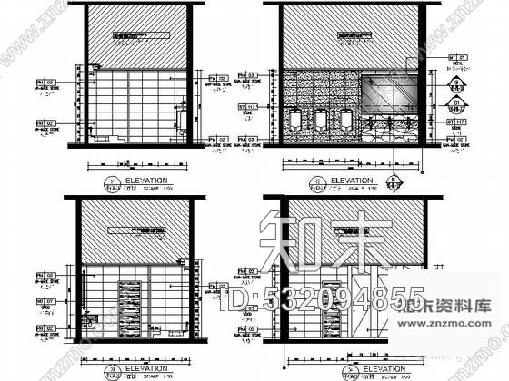 施工图东莞办公大厦公共卫生间室内装修图施工图下载【ID:532094855】