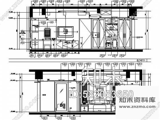 施工图温州某大酒店无障碍客房装修图cad施工图下载【ID:532053650】