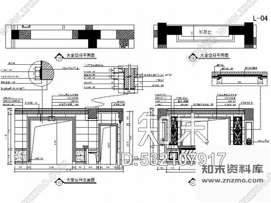 施工图山西豪华欧式风格瓷砖展厅室内装修设计施工图cad施工图下载【ID:532107917】