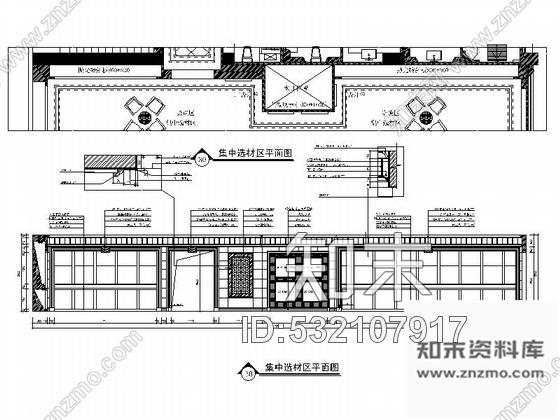 施工图山西豪华欧式风格瓷砖展厅室内装修设计施工图cad施工图下载【ID:532107917】