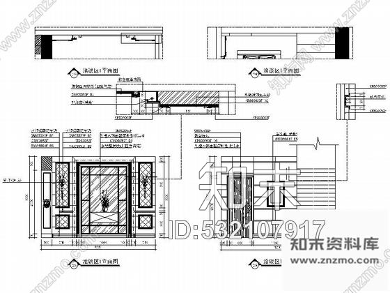 施工图山西豪华欧式风格瓷砖展厅室内装修设计施工图cad施工图下载【ID:532107917】