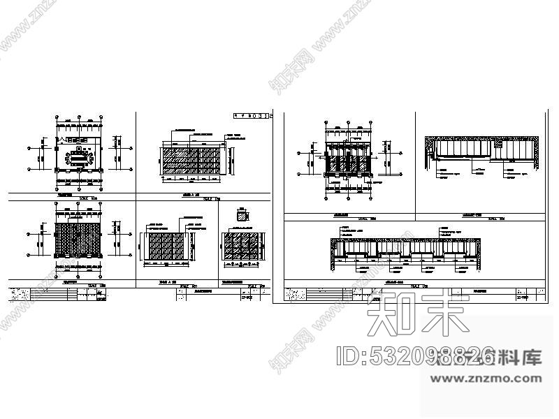 施工图会议室空间施工图Bcad施工图下载【ID:532098826】
