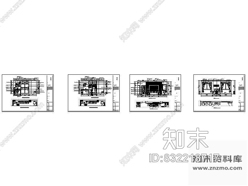 图块/节点时尚主卧立面图cad施工图下载【ID:832218717】