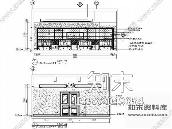 施工图河南知名大酒店八人浴室装修图cad施工图下载【ID:532049654】