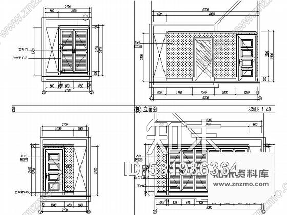 施工图上海某新古典欧式三层别墅样板间室内施工图含效果cad施工图下载【ID:531986364】