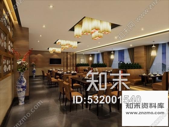 施工图某新中式百年快餐老店施工图含效果cad施工图下载【ID:532001540】