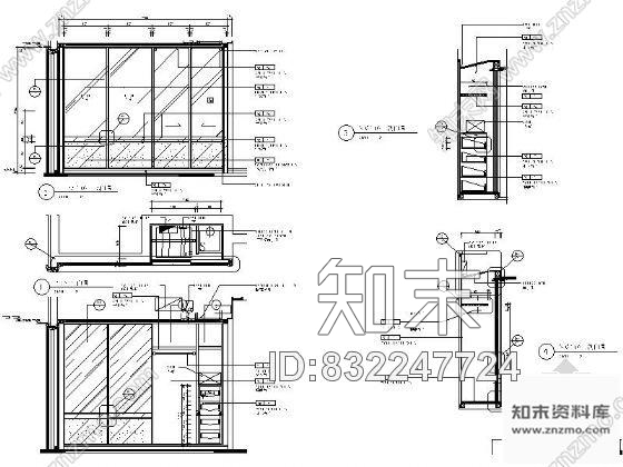 图块/节点标准双人间衣柜详图cad施工图下载【ID:832247724】