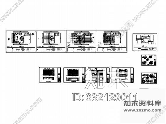 施工图KTV豪华包厢室内装修图cad施工图下载【ID:632129011】