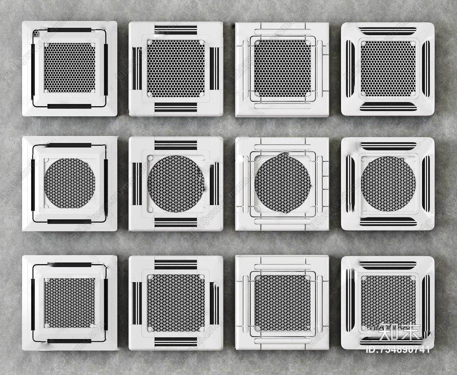 中央空调吸顶空调3d模型下载