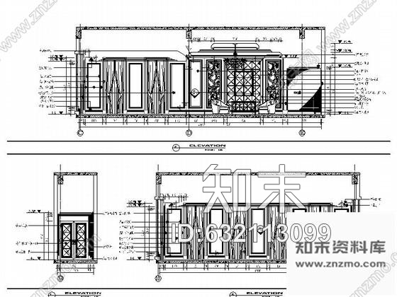 施工图苏州奢华欧式风格商务会所四层卧室休息区室内装修图含效果施工图下载【ID:632113099】