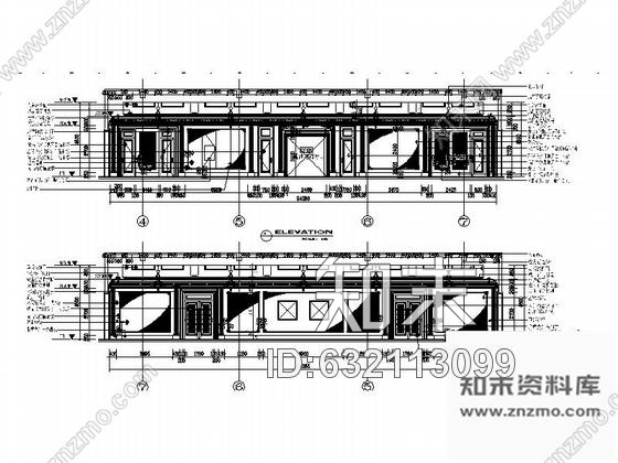 施工图苏州奢华欧式风格商务会所四层卧室休息区室内装修图含效果施工图下载【ID:632113099】