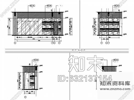 施工图江苏某技师学院学员宿舍楼大堂装修图cad施工图下载【ID:632137154】