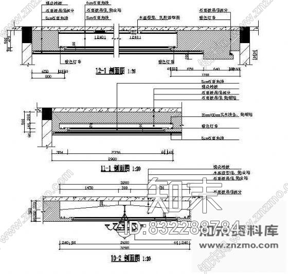 图块/节点家装天花详图施工图下载【ID:832288784】