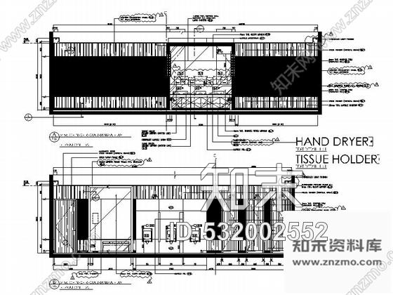 施工图澳门时尚冷酷高档餐厅施工图含高清效果图cad施工图下载【ID:532002552】