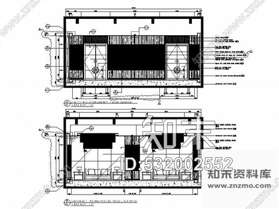 施工图澳门时尚冷酷高档餐厅施工图含高清效果图cad施工图下载【ID:532002552】