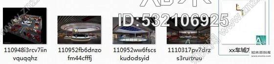 施工图福建某时尚汽车展厅室内装修施工图含效果cad施工图下载【ID:532106925】