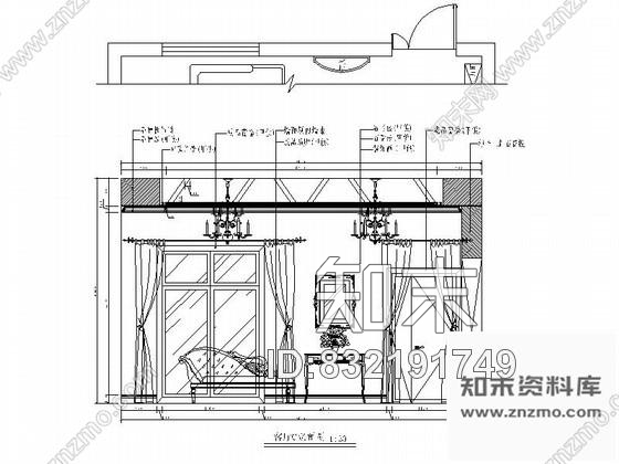 图块/节点北京奢华三层别墅客厅及餐厅立面图cad施工图下载【ID:832191749】