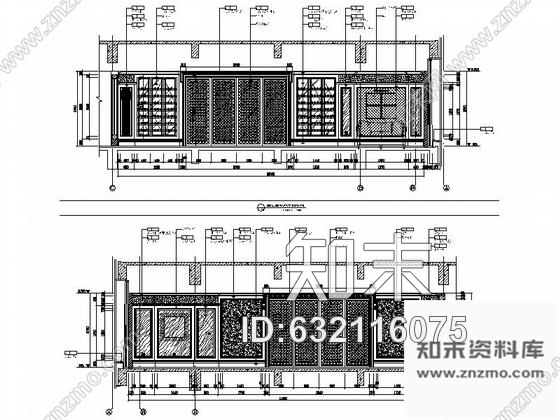 施工图某公司豪华会所书吧及红酒吧室内装修图含实景cad施工图下载【ID:632116075】