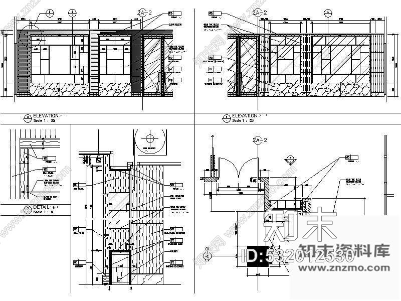 施工图北京酒吧与烧烤餐厅装修图cad施工图下载【ID:532012530】