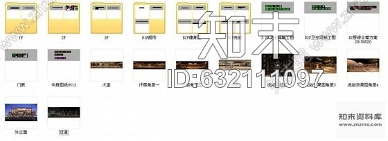 施工图原创大型商业餐饮娱乐综合休闲会所施工图含效果图cad施工图下载【ID:632111097】