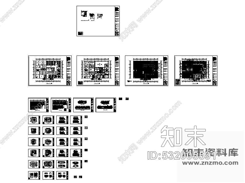 施工图某区管委会食堂装修图cad施工图下载【ID:532005591】