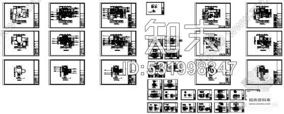 施工图一套耗资150万的小别墅装饰装修cad施工图下载【ID:531998347】