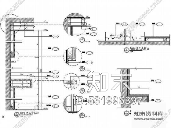 施工图南京三层现代极简式别墅样板房装修图cad施工图下载【ID:531996397】