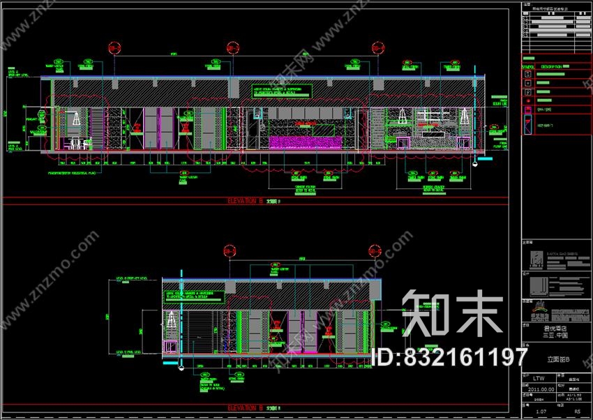 LTW海南三亚君悦酒店-公共区域+客房区域丨CAD施工图+效果图施工图下载【ID:832161197】