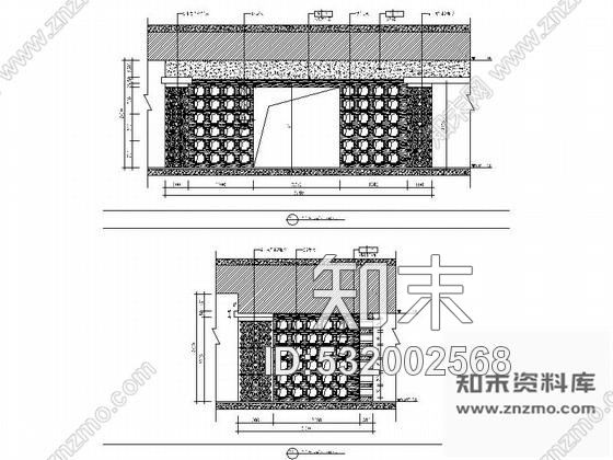 施工图吉林中式古典风格文体中心茶楼室内装修图cad施工图下载【ID:532002568】