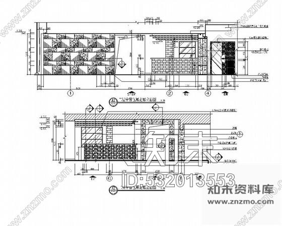 施工图某高档酒楼精致装修图cad施工图下载【ID:532013553】