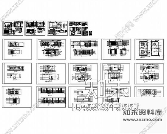 施工图某高档酒楼精致装修图cad施工图下载【ID:532013553】
