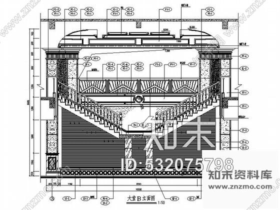 施工图江苏某欧式售楼处室内装修图cad施工图下载【ID:532075798】