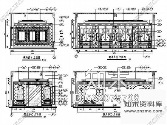 施工图江苏某欧式售楼处室内装修图cad施工图下载【ID:532075798】